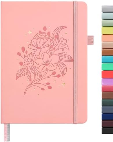 &And Per Se Lined Hardcover Notebook – A5 5.7"x8" College Ruled, 160 Pages, 100gsm Thick Paper – Aesthetic Journal for Women, Gift-Ready Planner, Everyday Writing Notebook (Blush) by AndPerSe