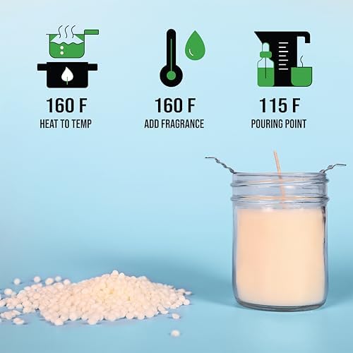 American Soy Organics Millennium Soy Beads for Candle Making - Natural Supplies - Paraffin-Free, Beeswax-Free Candle Wax for Container Candles, Tealights and Wax Melts, 10 lbs (Pack of 2) - Image 5