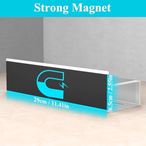 HuggieGems Metal Magnetic Spice Rack for Refrigerator Silver, 4 Pack - Image 3