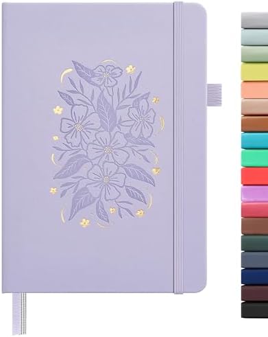 &And Per Se Lined Hardcover Notebook – A5 5.7"x8" College Ruled, 160 Pages, 100gsm Thick Paper – Aesthetic Journal for Women, Gift-Ready Planner, Everyday Writing Notebook (Lavender) by AndPerSe