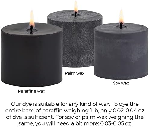 Black Candle Dye 2 oz for Soy Candle Making – Wax Color Chips - Image 5