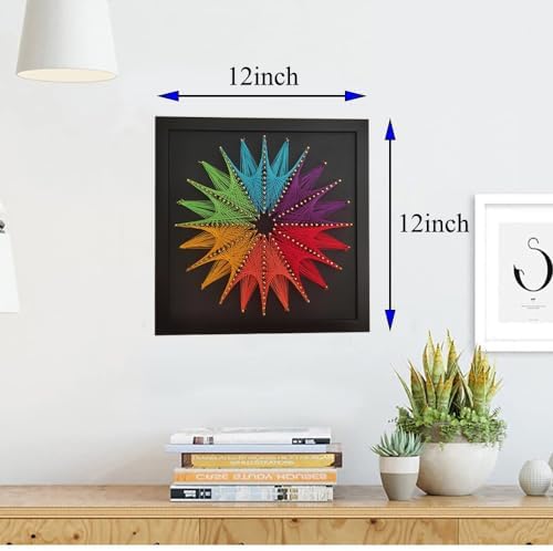 EYANKUNG String Art DIY Crafts Kits Supplies for Adults Beginner Unique Women Gift (Sunflower 12inch*12inch) - Image 4