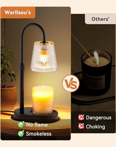 Candle Warmer Lamp with Timer Dimmable - Birthday Gifts for Women Mom House Warming New Home Decor Wax Melt Warmer for Jar Candles - Image 3