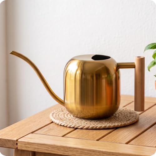 Baffect Watering Can Indoor Plants with Long Spout, 1.2L / 41oz (Glod) by Baffect