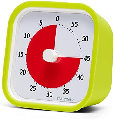 TIME TIMER 60 Minute MOD Education Edition ⁠— Visual Timer with Desktop Software for Kids Classroom Learning, Teachers Desk Clock, Study Tool and Office Meetings with Silent Operation (Lime Green) by TimeTimer