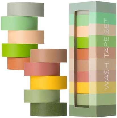 Mr. Pen- Washi Tape Set, 10 Rolls, 5.5 Yards/Roll, Washi Tape for Scrapbook by MrPen