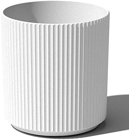 Veradek Demi 20 in. Round White Plastic Planter DMV20W by VeradekOutdoor