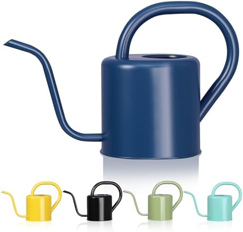 Watering Can, Stainless Steel Watering Can for Indoor & Outdoor Plants, 1L/35oz Long Spout Water Can with Handle, Rust-Proof Plant Watering Pot for House Plants, Garden Flowers by gegemaoyi