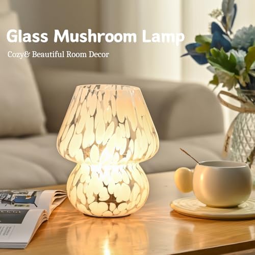 Mushroom Lamp Small Bedside Table Lamp, Battery Operated Mushroom Desk Lamp - Image 4