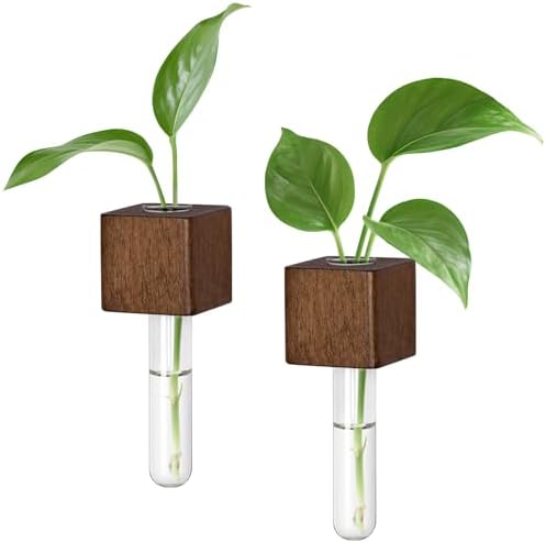 Magnetic Test Tube Flower Vases for Refrigerator, Set of 2 by EnjoyLife