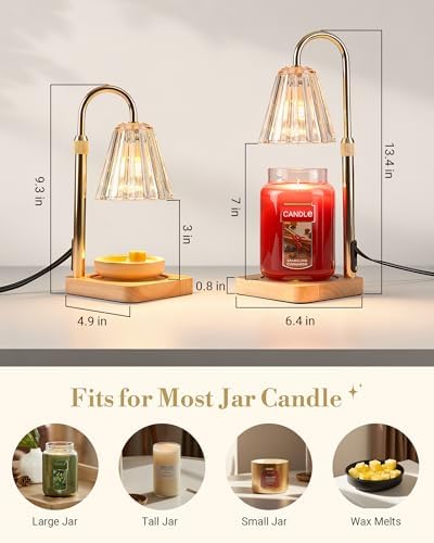 Marycele Candle Warmer Lamps 2 Pack, Electric Lamp with Timer Gifts Decor - Image 3