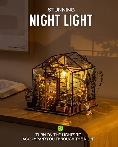 Rolife DIY Miniature Greenhouse Kits for Adults - Cathy's Flower House - Image 5