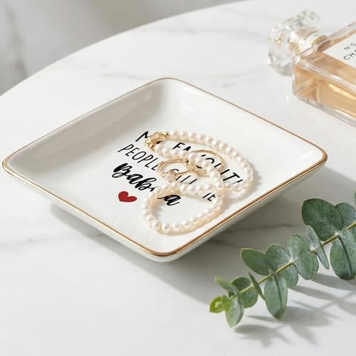 Babcia Gifts Jewelry Dish Tray, Best Grandma Mother's Day Birthday Gifts from Grandkids Ceramic Jewelry Tray for Rings Earring Bracelet Necklace, Grandmother Gift Trinket Dish for Women - Image 5