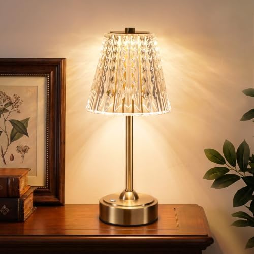 Nusogon Cordless Touch Table Lamp, Premium Rechargeable LED Small Desk Lamp by Nusogon