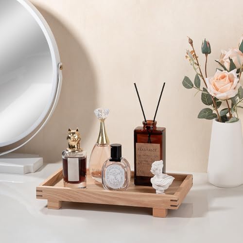 Decorative Tray Farmhouse Decor Wood Soap Holder, 11.4 * 6.7 Brown - Image 2