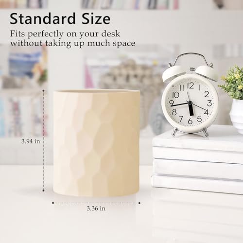 Pencil Pen Holders For Desk, Nordic Style Sturdy Silicone Pen Organizer, Makeup Art Supply Cup holder, Cute Desk 0rganizer Accessories Decor For Office, School ,Home, Medium-sized(Grey) - Image 3