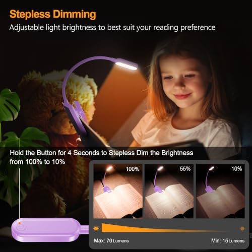 Gritin 16 LED Rechargeable Book Light for Reading in Bed - Image 3