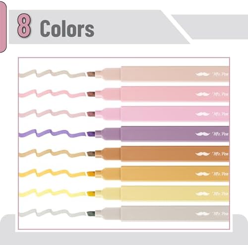 Mr. Pen- Aesthetic Highlighters No Bleed, 8 Pack, Assorted Colors | Chisel Tip, Cute Highlighters Assorted Colors for Journaling, Highlighting, Underlining, Fast Dry, Back to School Supplies - Image 2