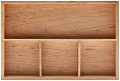 pandapark Wood Organizer Tray,Black Walnut,Desk & Drawer Storage Box (Maple Master) - Image 3