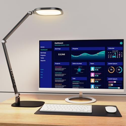 LitONES LED Desk Lamp for Home Office, Soft Edge-lit Design - Modern Style by LitONES