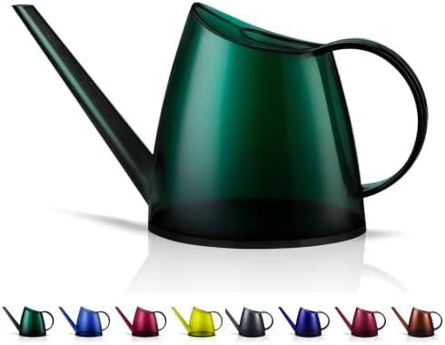 WhaleLife Small Indoor Plant Watering Can - 1.4L Dark Green Long Spout by WhaleLife