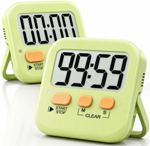 Antonki 2 Pack Digital Timer for Kids Classroom Kitchen Timers for Cooking by Antonki