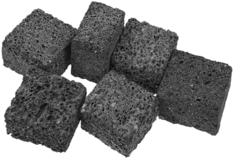 6pcs Black Volcanic Stone Aroma Diffuser Cubes for Home by HOMSFOU