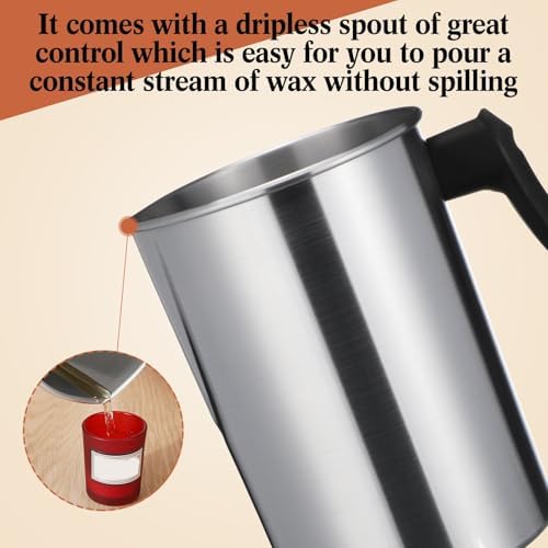 Ziliny 6 Pcs Candle Making Pouring Pot Wax Pouring Pitcher, 3 L - Image 5