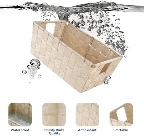 Whitmor Woven Strap Small Latte Shelf Tote, 1 Count (Pack of 2) - Image 5