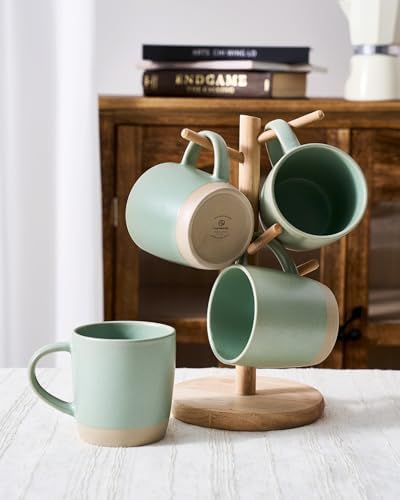 famiware Coffee Mugs Set of 4, Milkyway 13 oz Ceramic Cup Set with Handle - Image 5