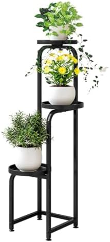 INGIORDAR Plant Stand Indoor Outdoor Corner Tiered Plant Shelf 3 Tier Metal by INGIORDAR