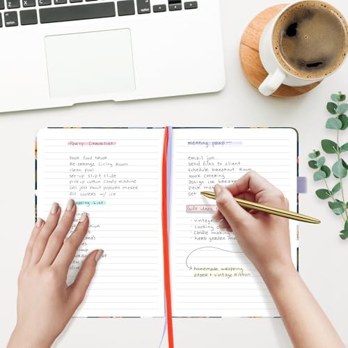 &And Per Se Lined Hardcover Notebook – A5 5.7"x8" College Ruled, 160 Pages, 100gsm Thick Paper – Aesthetic Journal for Women, Gift-Ready Planner, Everyday Writing Notebook (Garden Flowers) - Image 6