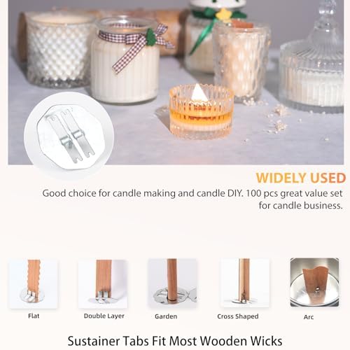 Count Durable Metal Wick Sustainers, 100 PCS - Image 6