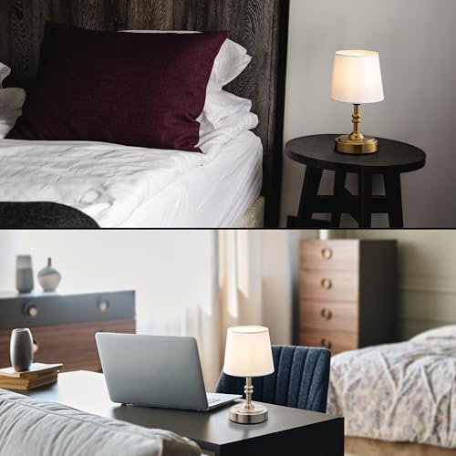 O’Bright Seraph mini – Cordless LED Table Lamp with Dimmer, Built-in Rechargeable Battery, 3-Level Brightness, Patio Table Lamp, Bedside Night Lamp, Ambient Light for Restaurant, Antique Brass - Image 5