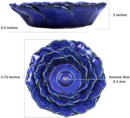 Hosley Ceramic Incense Holder Gift Set – Includes 60 Natural Incense Sticks, Perfect for Bathroom, Home Decor, Meditation & Spa - Image 6