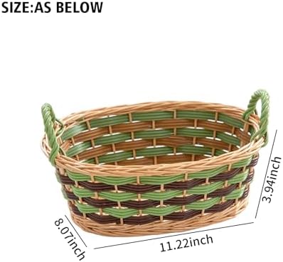 Kingwillow Oval Wicker Basket With Handle (Medium) - Image 5