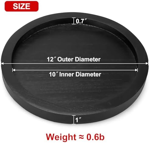 Black Wooden Decorative Trays for Kitchen Counter Living Room Centerpiece - Image 7