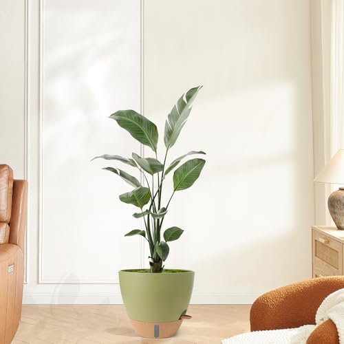 Self Watering Pots for Indoor Plants 12/10/9/8 Inch Plastic with Reservoir - Image 7