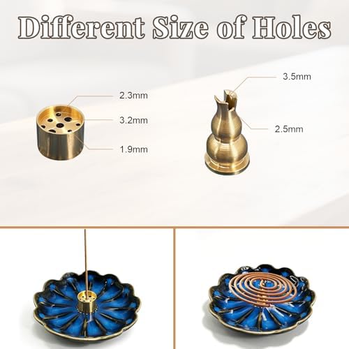 Incense Holder for Sticks, Ceramic Tray with 2 Holes – Handmade Burner - Image 3