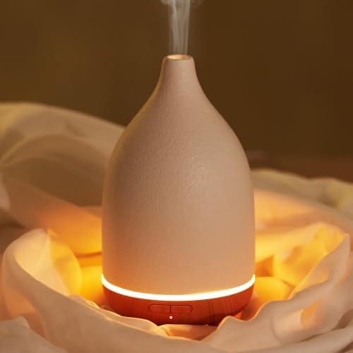 InnoGear 150ml Ceramic Essential Oil Diffuser, Diffusers for Home, Yellow by InnoGear
