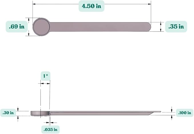 1/4 Tsp (1.25 mL) Long Handle Scoop for Coffee, Protein Powder, Pet Food, Spices, Grains, Dry Goods – Food-Grade BPA-Free Plastic Measuring Spoon (Pack of 25)