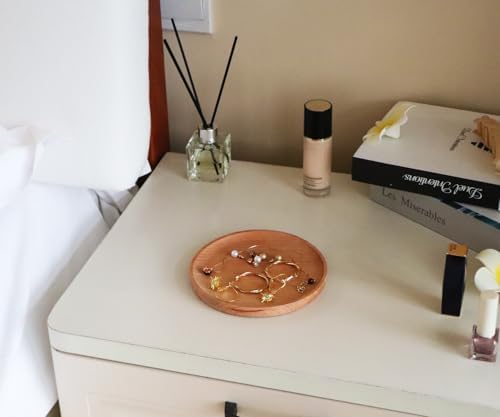 Small Mini 5.9" Round Wooden Tray - Image 5