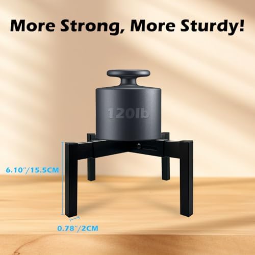 Heavy Duty Adjustable Metal Plant Stand for 10"-16" Plant Pot – Indoor & Outdoor (Black, 1 Pack) - Image 4