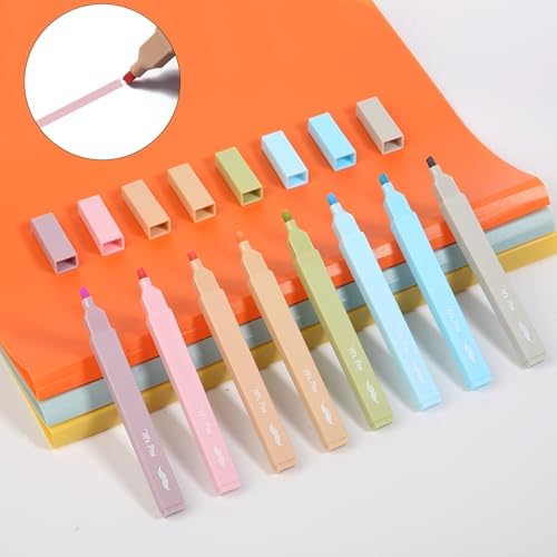 Mr. Pen- Aesthetic Highlighters No Bleed, 8 Pack, Assorted Colors | Chisel Tip, Cute Highlighters Assorted Colors for Journaling, Highlighting, Underlining, Fast Dry, Back to School Supplies - Image 6