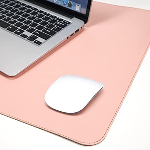 AFIING Cork Desk Mat 47" x 23.6", Dual-Sided Natural Cork & PU Leather Desk Pad, Non-Slip Waterproof Large Mouse Pad for Office, Home & Gaming (Pink) - Image 5