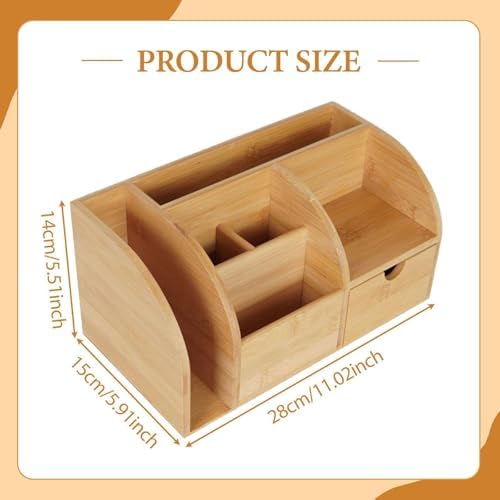 Wooden Office Desk Organizer, Simple Design - Image 6