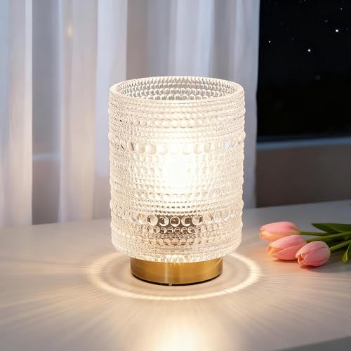 Battery Operated Lamp with Timer, Cordless Table Lamps with LED Warm Bulb - Image 7