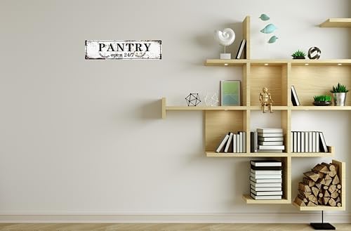 Retro Tin Metal Sign Pantry Statement Farmhouse Bathroom Wall Decor for Home Vintage Bar or Dorm Unique Gift Idea for Friends 4x16 in - Image 6