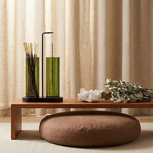 Green Glass Incense Holder, Colorful Incense Sticks Burner Holder with Storage,Hang Upside Down Incense Holder for Sticks with Glass Ash Catcher for Meditation Yoga Spa Room Decor (Green) - Image 5