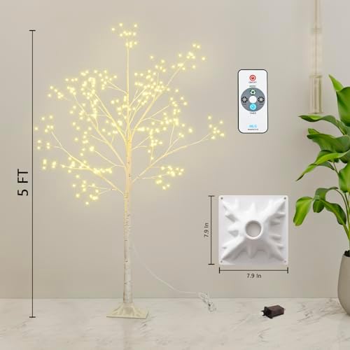 PXBNIUYA 288 LED Birch Tree Light Remote Control,DIY Artificial Tree Light - Image 7